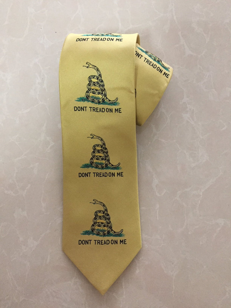 Set of 3 Gadsden Large Logo Ties Don't Tread on Me American 1776 Men's