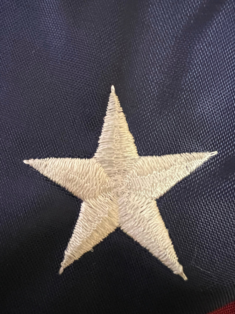 USA American 3'x5' Oxford Nylon 300D Made In USA Sewn Stripes Embroidered Stars Flag