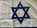 Israel Light Blue 3'X5' Embroidered Flag ROUGH TEX® 600D with Sleeve & Fringe