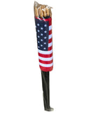 USA American Black Label 12"x18" Stick Flags ROUGH TEX® 30" Exclusive Black Wooden Stick