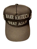 Make America Great Again Never Surrender USA Flag Black Steel Grey Embroidered Caps