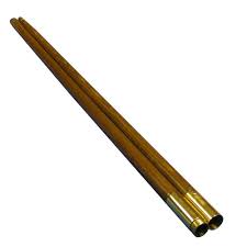 Indoor Flagpole 8 Feet x 1.25" Oak Wood Brass Joint