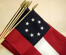 Gravemarker Cemetery Flags Colonial American War Between the States Union CSA USA Stick Flags 12x18 Inches 12 Packs