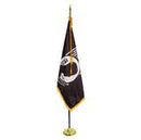 Massachusetts or Your State Flag One Military POW MIA USA Indoor Complete Flag Sets