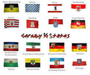 German States Landers (all 16) 3'x5' Deutschland Germany Flags