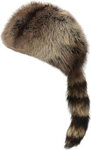 American Heritage Stripe Fur Coon Skinned Hats Davy Crockett Daniel Boone Hats Winter Warm Sale