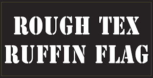 Rough Tex Ruffin Flag Bumper Sticker