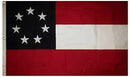 1st National 7 Stars & Bars 5'x8' Embroidered Flag ROUGH TEX® Cotton