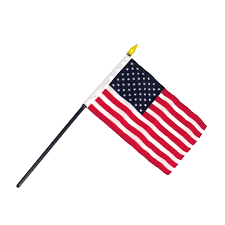 American Flags in Bulk 4"x6" USA Desk Set Parade Classroom Flags Super Sale Black Staff Gold Safety Spear