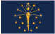 Indiana 3'X5' Flag ROUGH TEX® 100D