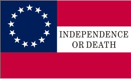 1st National 13 Stars Independence or Death 3'X5' Flag ROUGH TEX® 100D