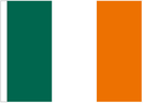 Ireland 12"x18" Stick Flag ROUGH TEX® 100D 30" Wooden Staff Irish