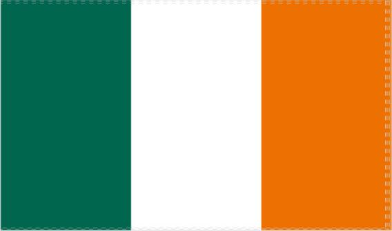 Ireland Flag Embossed License Plate