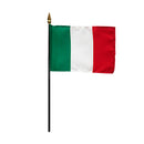 Italy 4"x6" Desk Stick Flag Sewn Rough Tex®