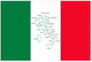Italy Map 3'X5' Flag ROUGH TEX® 100D