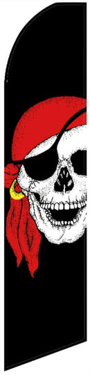 Jolly Roger Red Hat 11.5'x2.5' Swooper Flag Rough Tex® Knit Feather