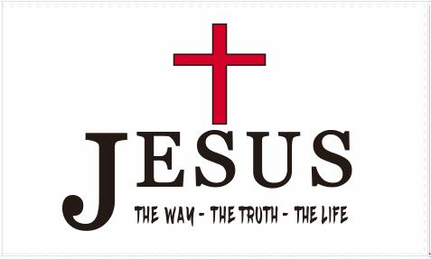 Jesus The Man The Truth The Life 3'X5' Flag ROUGH TEX® 100D