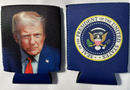 President Trump Presidential Seal Jacket Can Holder Drink Koozie