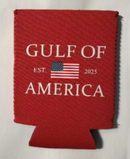 Gulf Of America Red Jacket Can Holder Drink Koozie
