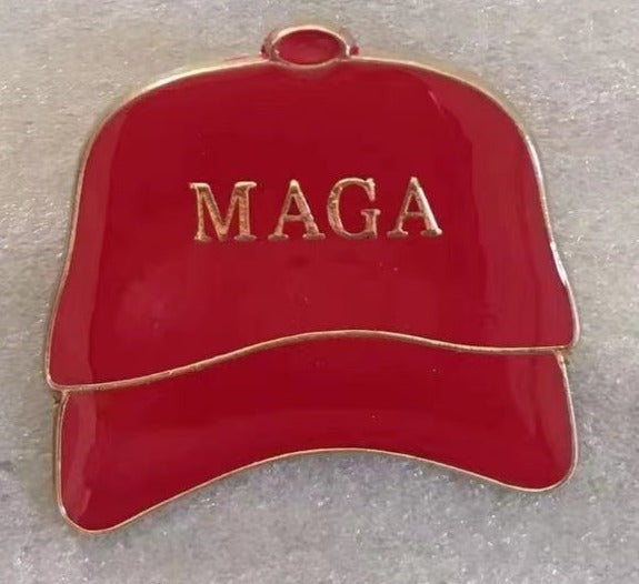 MAGA Red Hat Lapel Pin