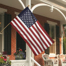 Two Pack All American USA Flagpole Kits 2.5x4 Feet U.S. Printed Cotton Sleeved Flag Made In U.S.A.