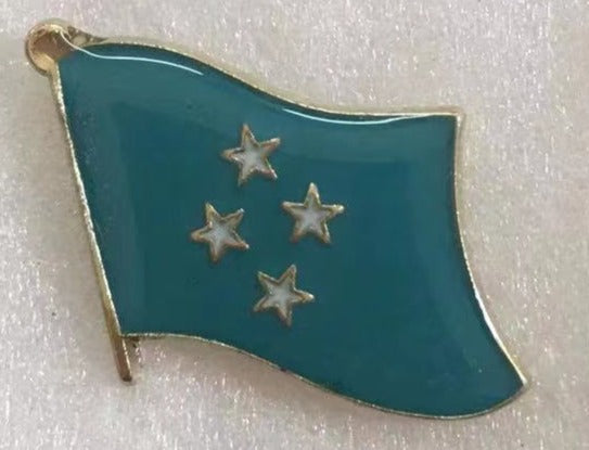Micronesia Wavy Lapel Pin