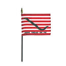 Colonial American Mixed Dozen 12x18 Inch Stick Flags One of Each 1776 Era Flags