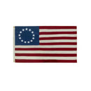 Betsy Ross 6'x10' 100% Organic Hemp American Embroidered & Sewn US 13 Star Colonial Flag