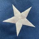 Betsy Ross 6'x10' 100% Organic Hemp American Embroidered & Sewn US 13 Star Colonial Flag