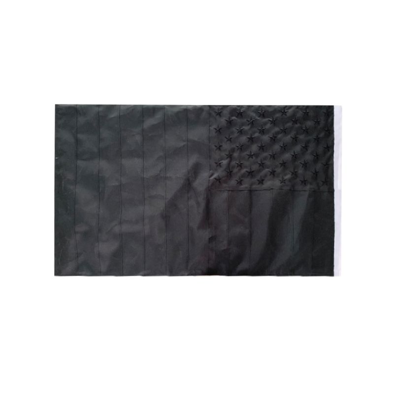 USA American Civil Peace Blackout Version 3'x5' Embroidered Flag ROUGH TEX® 600D