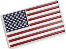 USA American Silver Lapel Pin