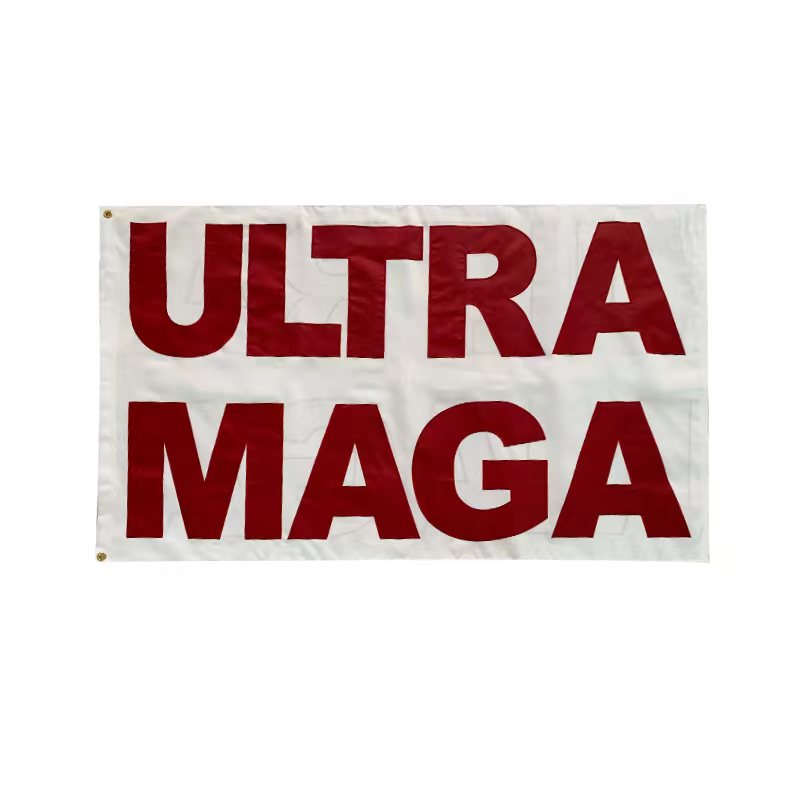 Ultra MAGA Trump 2024 3'x5' Embroidered Flag ROUGH TEX® 600D