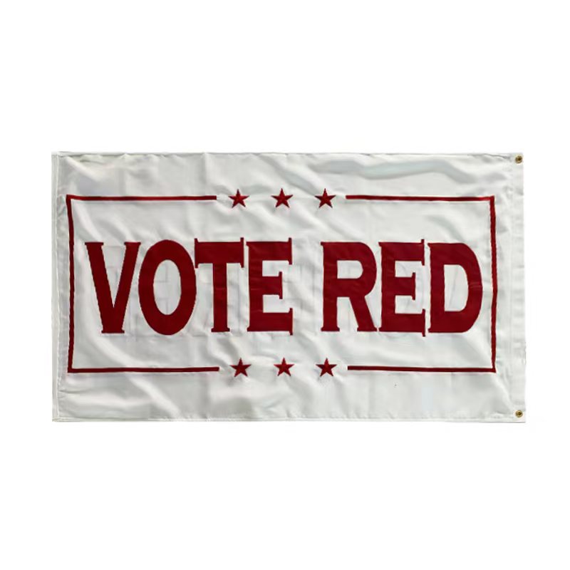 Vote Red Trump 2024 3'x5' Embroidered Flag ROUGH TEX® 600D