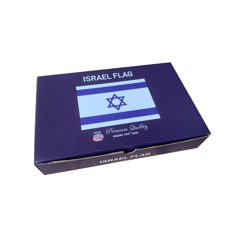 Israel 2'x3' Embroidered Flag ROUGH TEX® Cotton Israeli