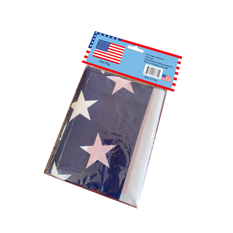 American U.S.A. Super Poly 3x5 Printed USA Flags Clearance Black Friday Sale