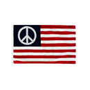USA American Peace 3'x5' Embroidered Flag ROUGH TEX® Cotton