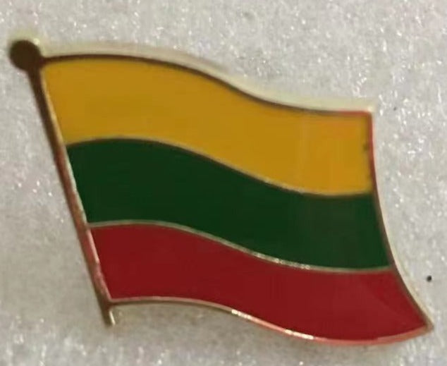 Lithuania Wavy Lapel Pin