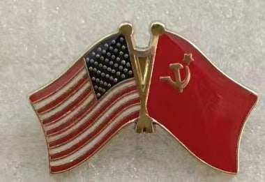 USA & USSR Friendship Lapel Pin