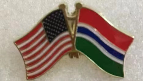 USA & Gambia Friendship Lapel Pin