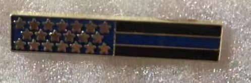 Thin Blue Line Police Uniform Bar Lapel Pin