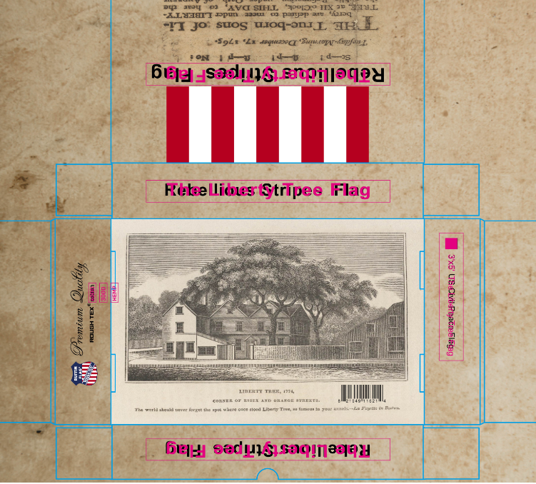 Sons of Liberty 3'x5' Embroidered Flag Rough Tex® 600D