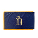 Hebrew Jewish Chaplain 3x5 Feet Gold Fringed Prayer Flag 100% Cotton
