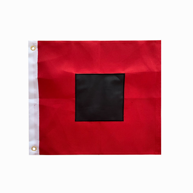 Hurricane Warning 18"x18" 100D Flags Official Beach Flag