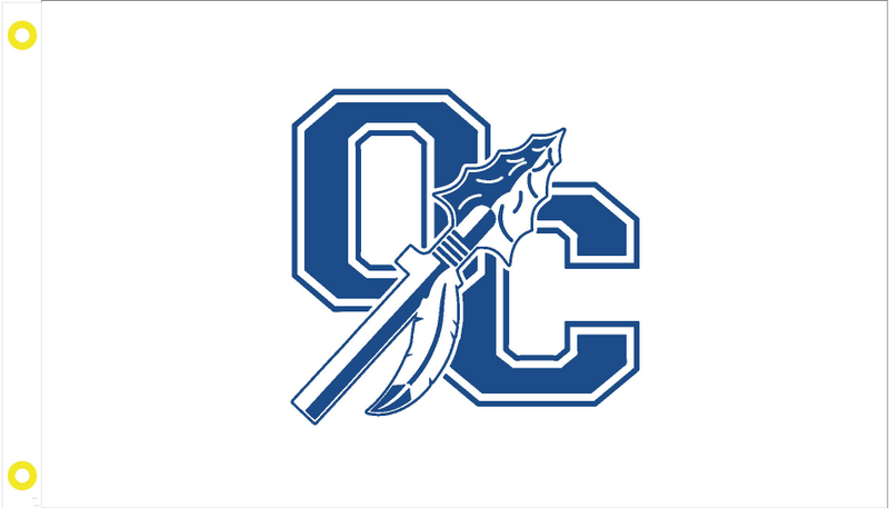 Oconee County High School White 3'X5' Flags ROUGH TEX® 100D Double Sided