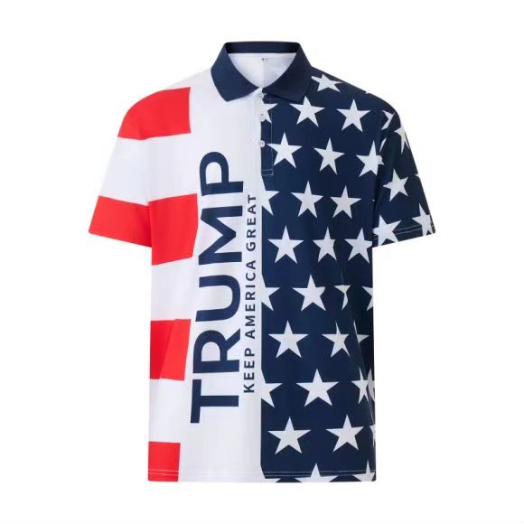 Trump Polos Golf Shirts Size Medium Keep America Great