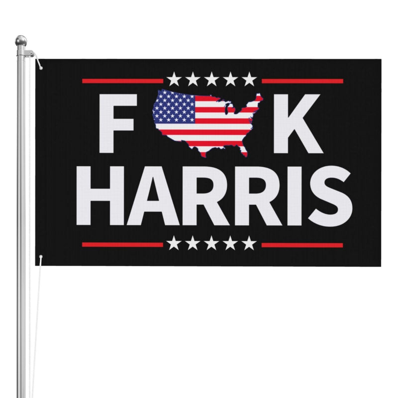 F HARRIS USA MAP 2024 Flag 3x5