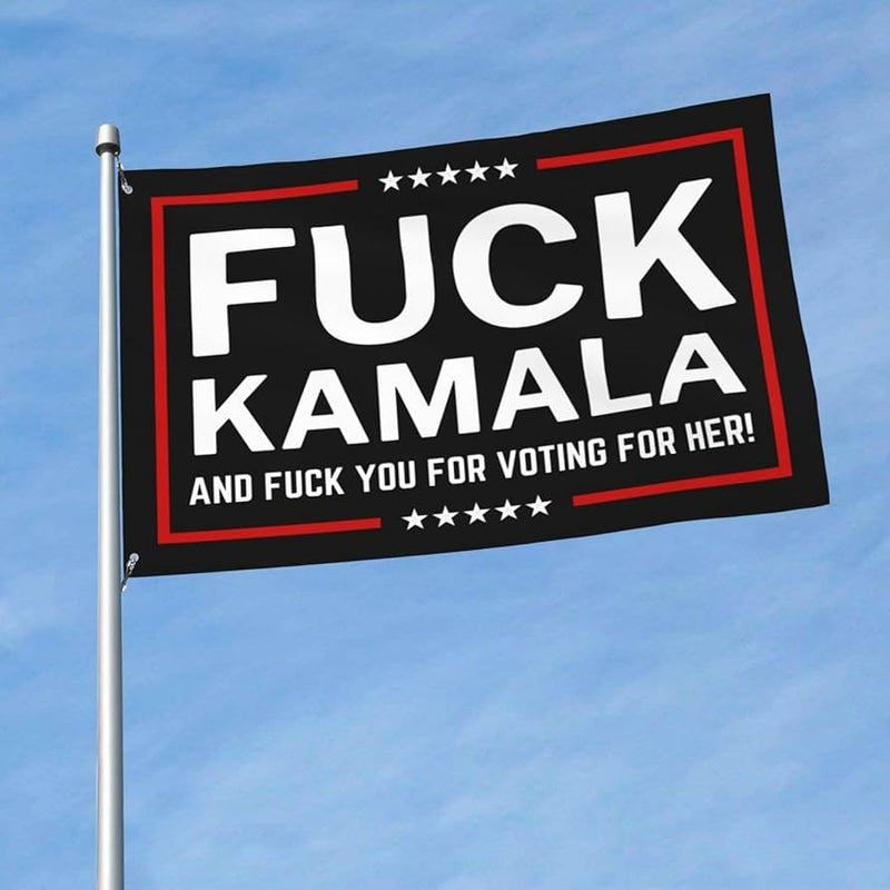 Fuck Kamala Black 2024 Flag 3x5