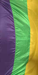 Mardi Gras Pull Down Bunting 6 Feet x 11 Feet New Orleans Lafayette Mobile