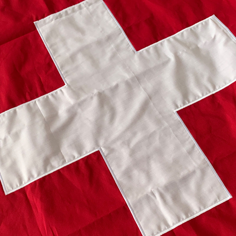 Swiss Hand Made 3'x3' Cotton Switzerland Flag