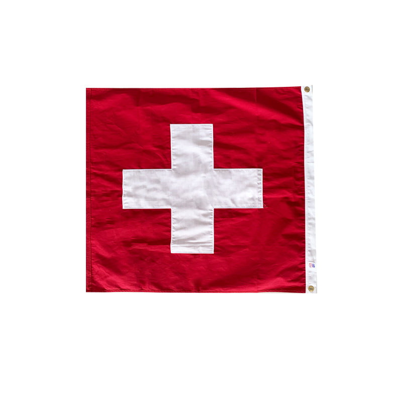 Swiss Hand Made 3'x3' Cotton Switzerland Flag